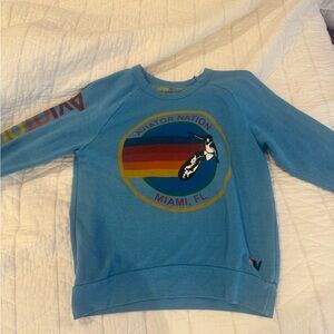 Aviator Nation Blue Graphic Sweatshirt